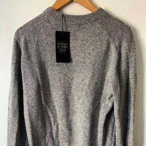 Scotch & Soda - Classic Wool-Blend Crewneck Pullover Sweater with Neps
